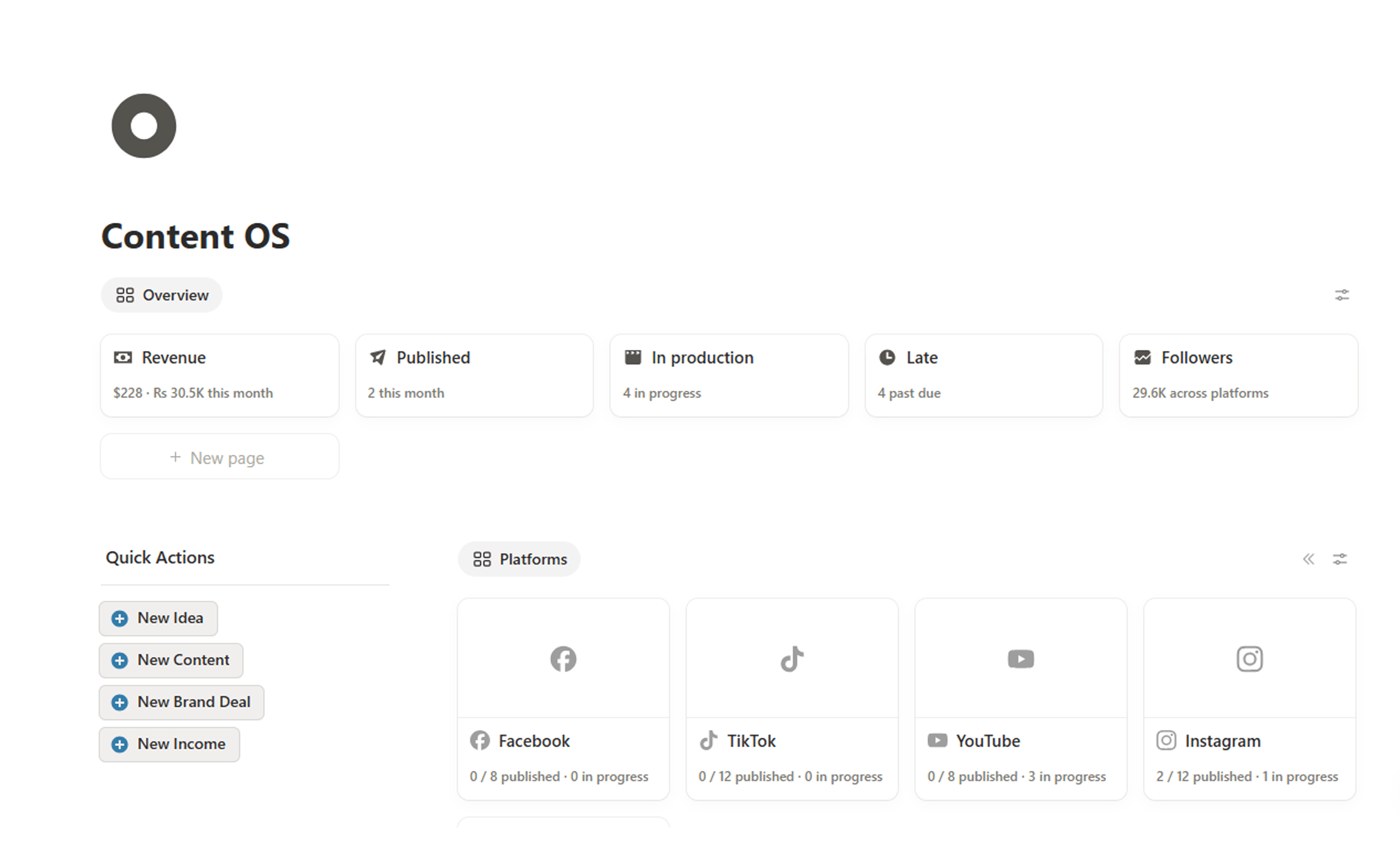 Content OS preview 1