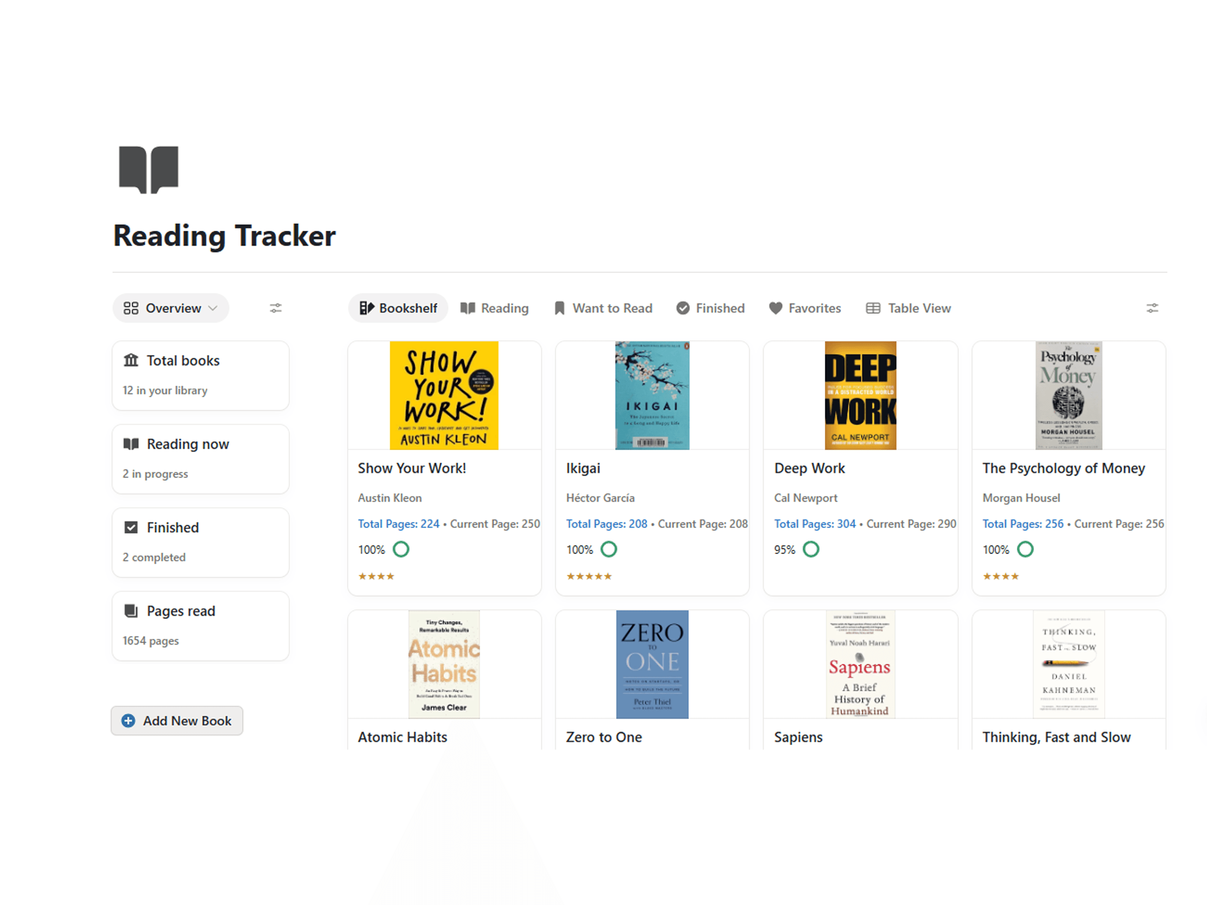 Reading Tracker preview